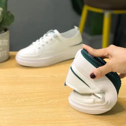 鞋女鞋子子女2020春季新款瘦小白板厚底休闲单鞋