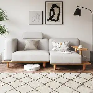 日式实木沙发客厅双人位现代简约棉麻可拆洗网红ins北欧原木沙发