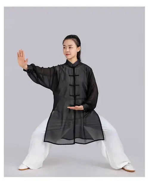 百里川太极服百里川苏御夏季轻薄防晒武术练功服表演服中国风太极服女