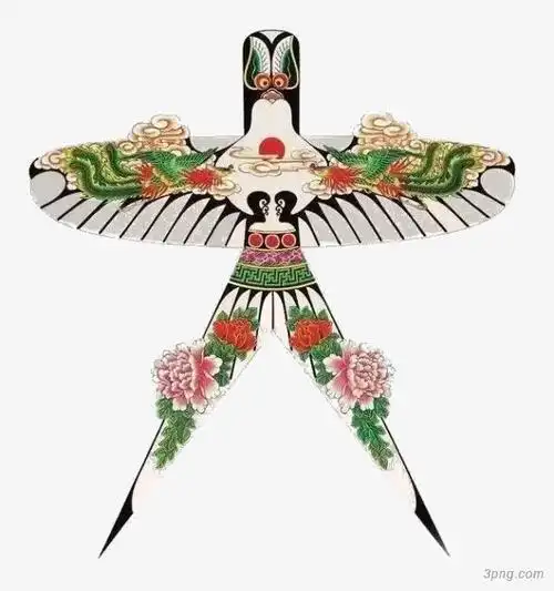 中国风燕子风筝png素材透明免抠图片-装饰效果