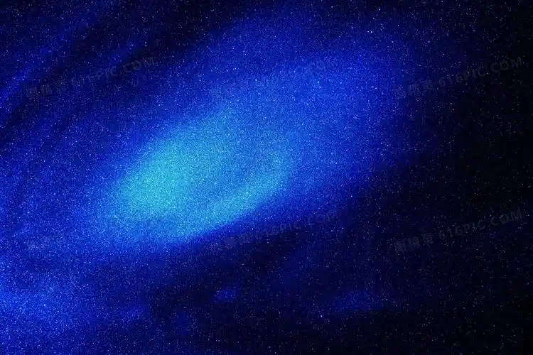 唯美宝蓝色星空图片