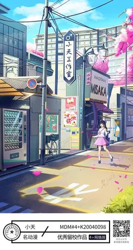 商场街道|插画|艺术插画|名动漫cg数娱 - 原创作品 - 站酷 (zcool)