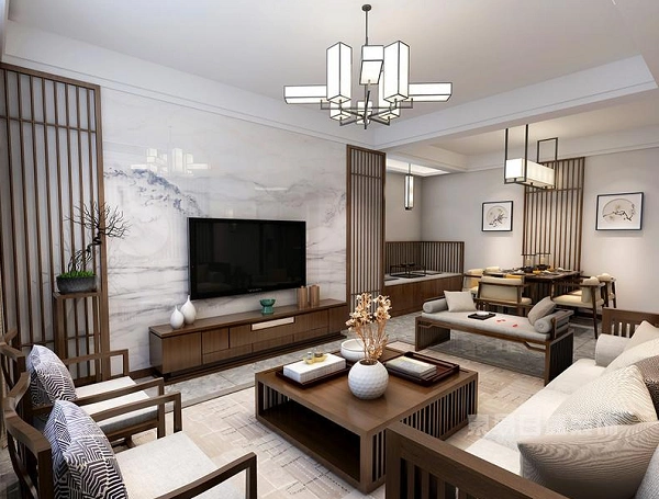 新中式风格装修效果图年轻人要的新中式装修