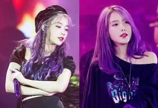 2021适合的新发色:iu同款渐变星空紫