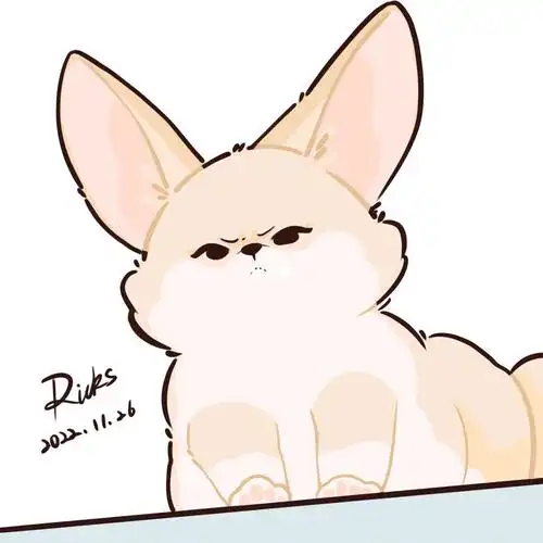 狐狸  #小狐狸  #耳廓狐  #procreate  #画画  #摸鱼画画  #摸鱼