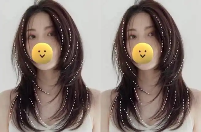 好看的女生发型,中长发,高层次,美感十足