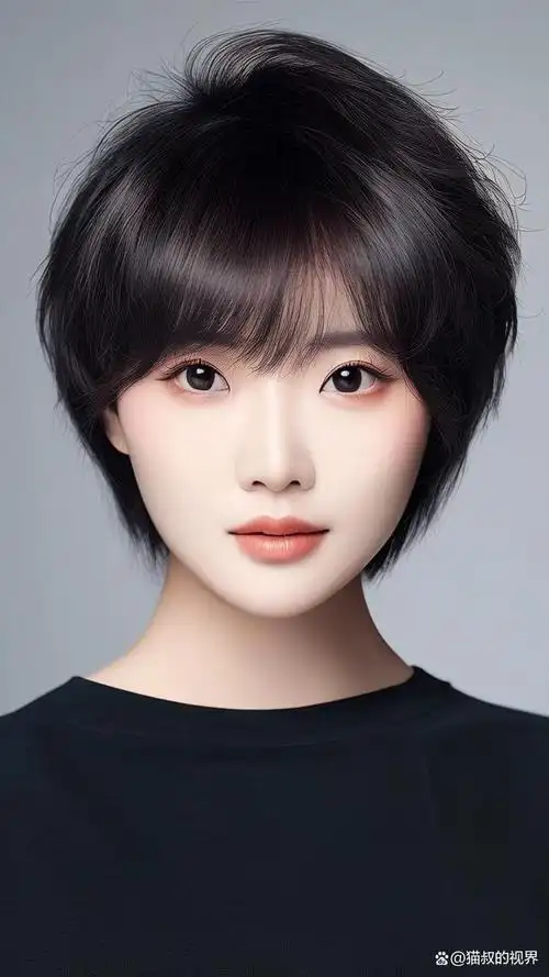 波波头(bob haircut)是一种经典的女性短发造型,源自20世纪初的西方