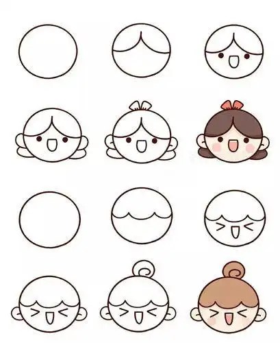 卡通小人简笔画卡通小人物简笔画可爱