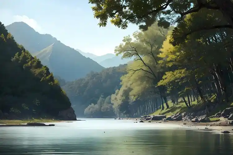 静心谷插画图片壁纸