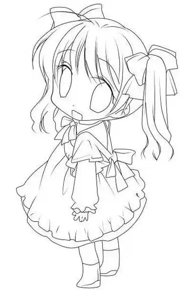 漫画女生简笔画动漫人物简笔画带步骤女孩漫画卡通人物简笔画大全动漫