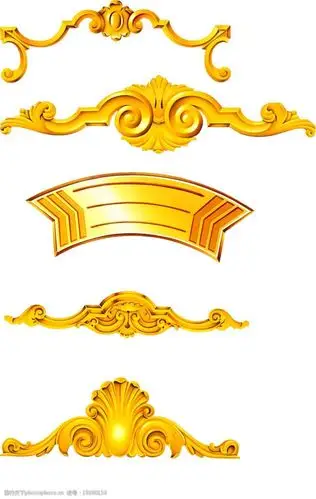 关键词:金色装饰花边 装饰花边 psd素材 源文件库   psd