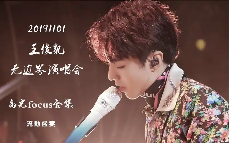 2019王俊凯无边界演唱会高光focus合集字幕版流动盛宴饭拍