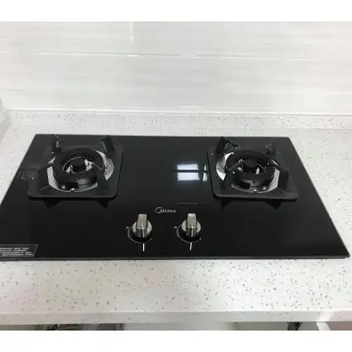 美的(midea)燃气灶jzt-q216b 钢化玻璃燃气灶 大火力一级能效灶具 台