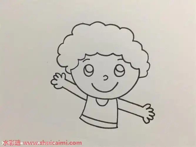 小朋友肖像简笔画