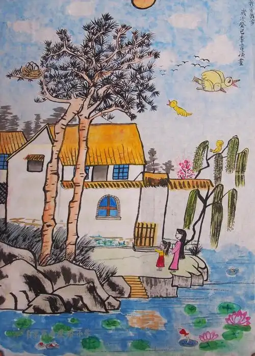 《我爱我家》李言溪 11岁(指导教师:王小燕)