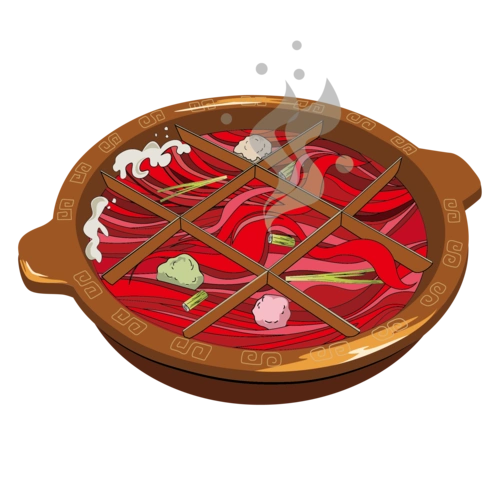 火锅手绘装饰插画图片