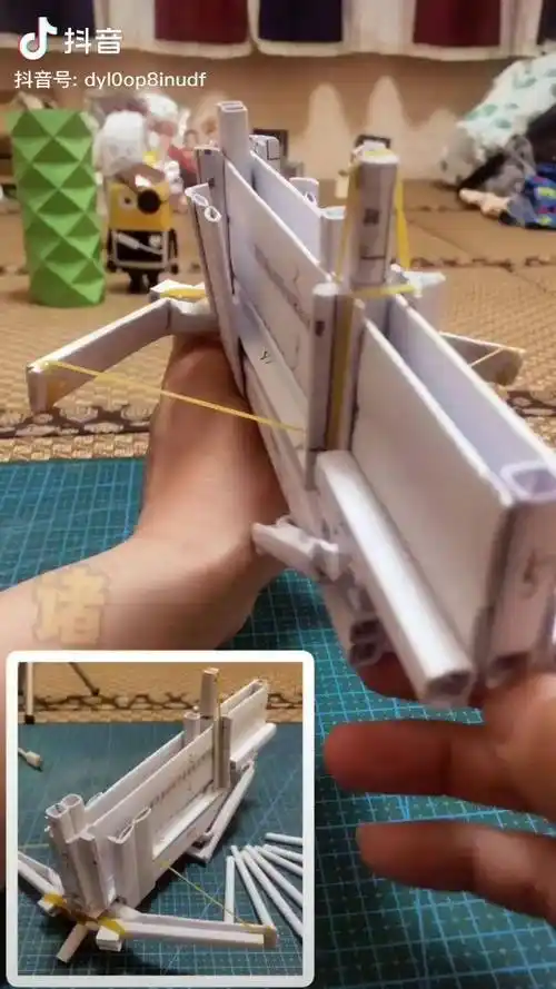 诸葛连弩之制作原理手工模型折纸热门