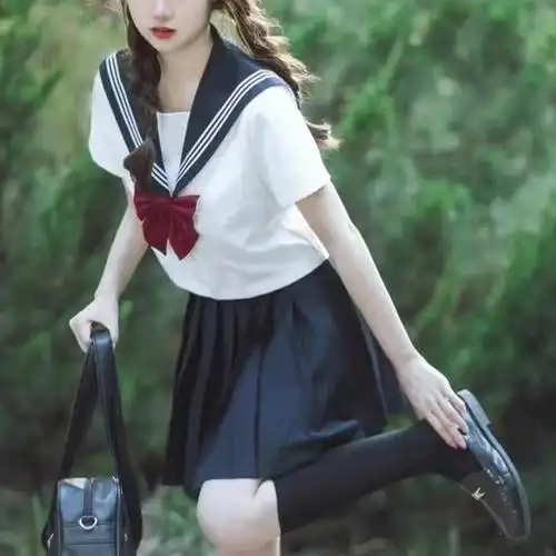 jk制服套装学院风半身裙日系原创秋冬百褶裙子少女学生水手服上衣