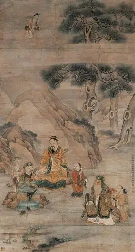 06761837年作神仙人物立轴设色纸本