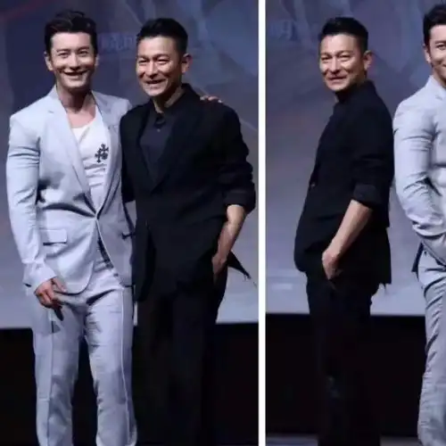 黄晓明戛纳红毯未修图曝光,网友:这腿尴尬了_杨颖_刘德华_身高