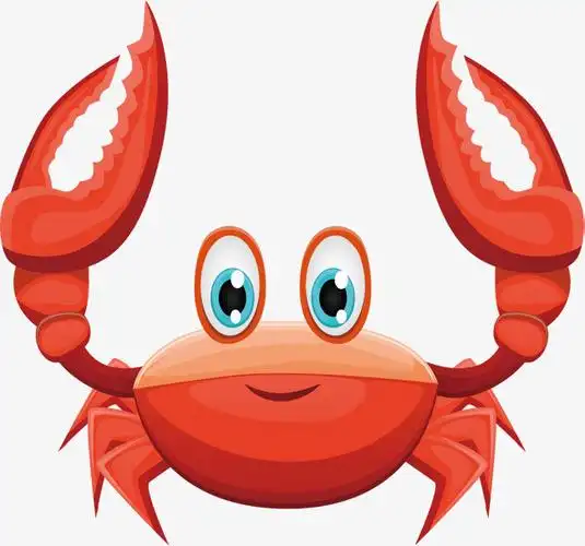 矢量图案可爱螃蟹装饰图标