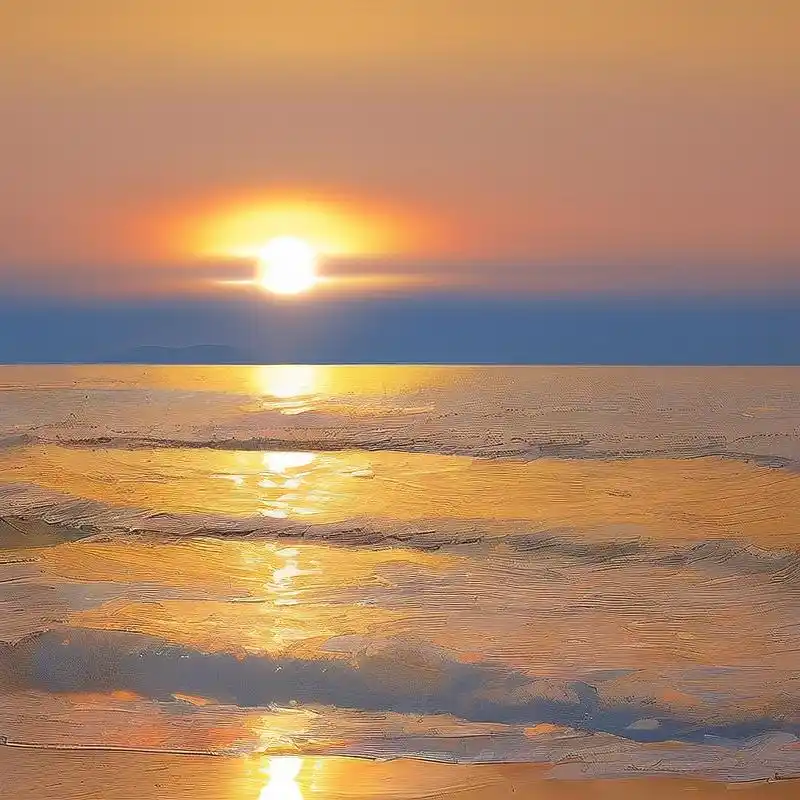 海边微信头像9215|油画风展现美景