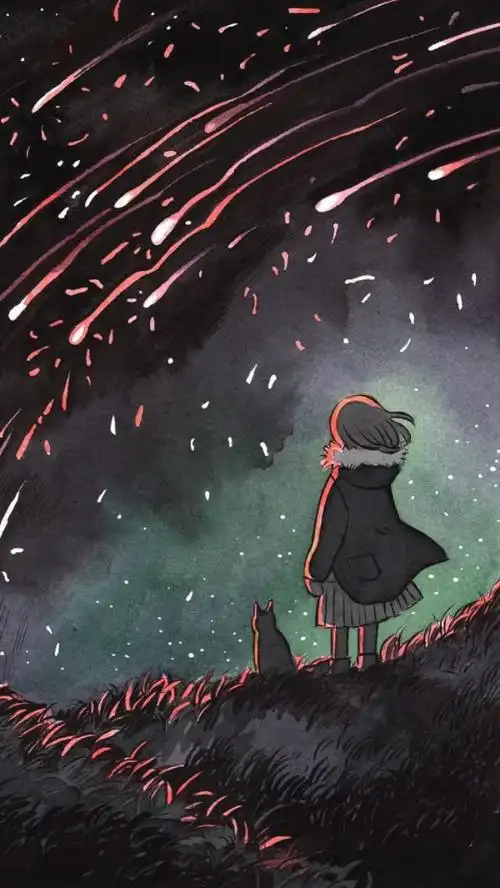 ins森系治愈系意境背景图,森系风格图片(森系 治愈 清新 手绘 插画)