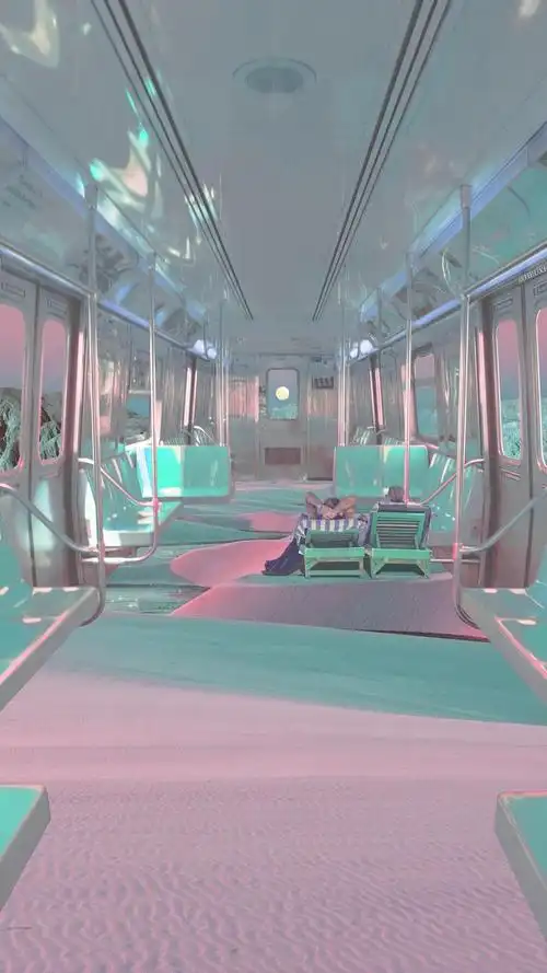 地铁清新唯美风景摄影