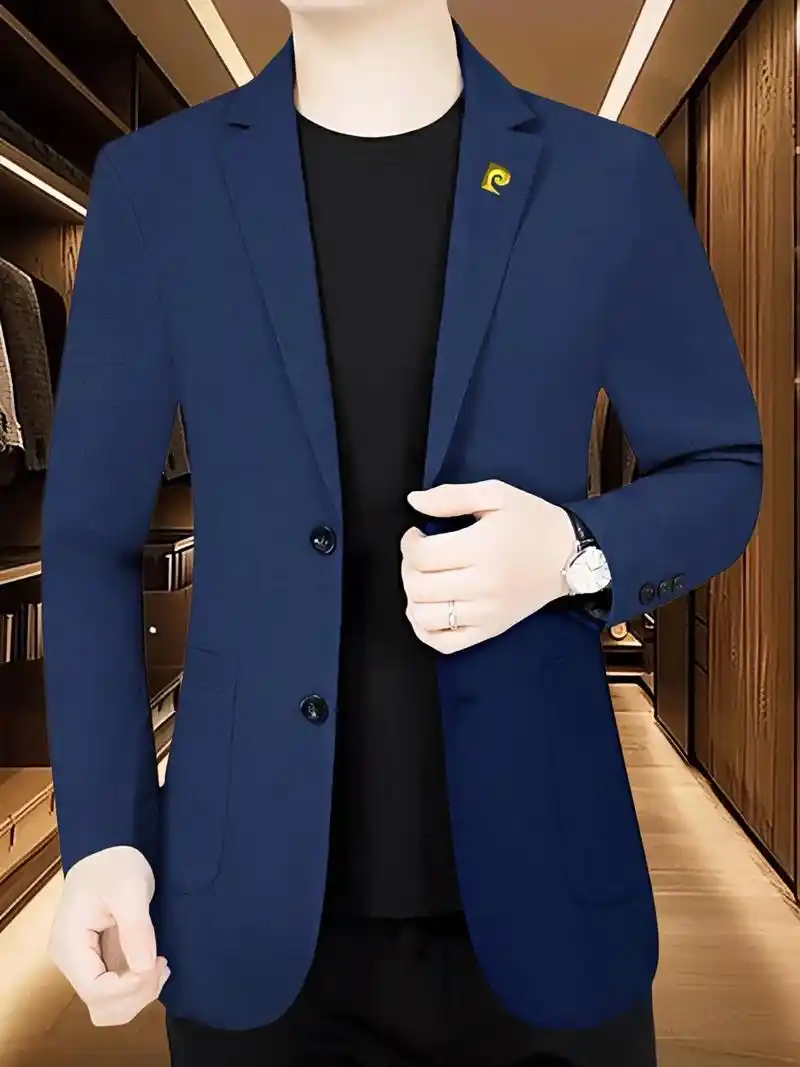 皮尔卡丹男士商务休闲高档春夏季西服!