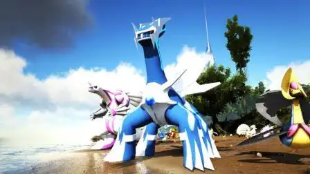 晓丁解说 方舟生存进化神奇宝贝28 时间之神帝牙卢卡和空间之神谁更