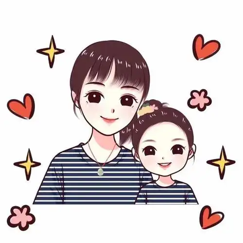送给妈妈的特别礼物,超有爱的母子头像设计,喜欢吗?