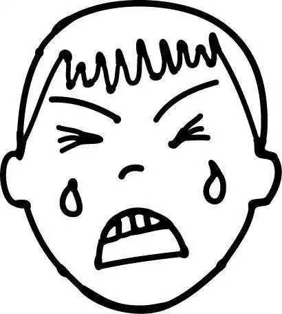 表情丰富的脸简笔画