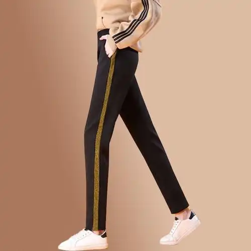 夏裤子女新款运动裤女韩版百搭哈伦裤女休闲裤女学生裤子女显瘦臻依缘