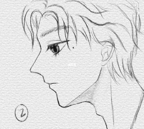 今天录完了课奖励自己画一张帅哥