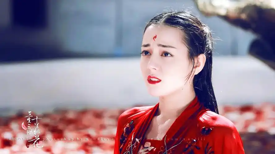 三生三世十里桃花迪丽热巴出水芙蓉剧照图片壁纸