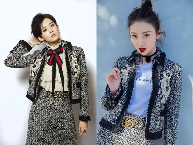 167景甜撞衫172古力娜扎,身高相差5cm,各有各的美!