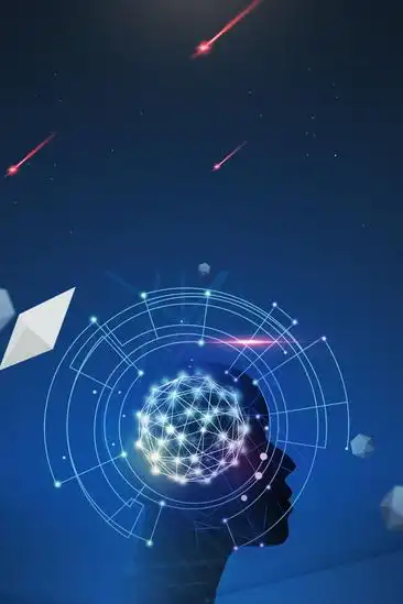 蓝色智能高科技背景素材