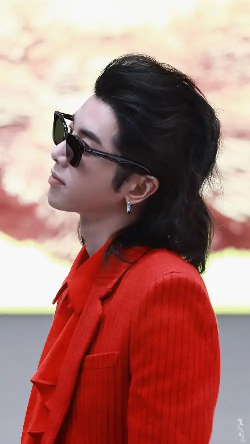 天生自带气场背头海鸥和红色西装简直绝配01#2024华晨宇火星演唱会