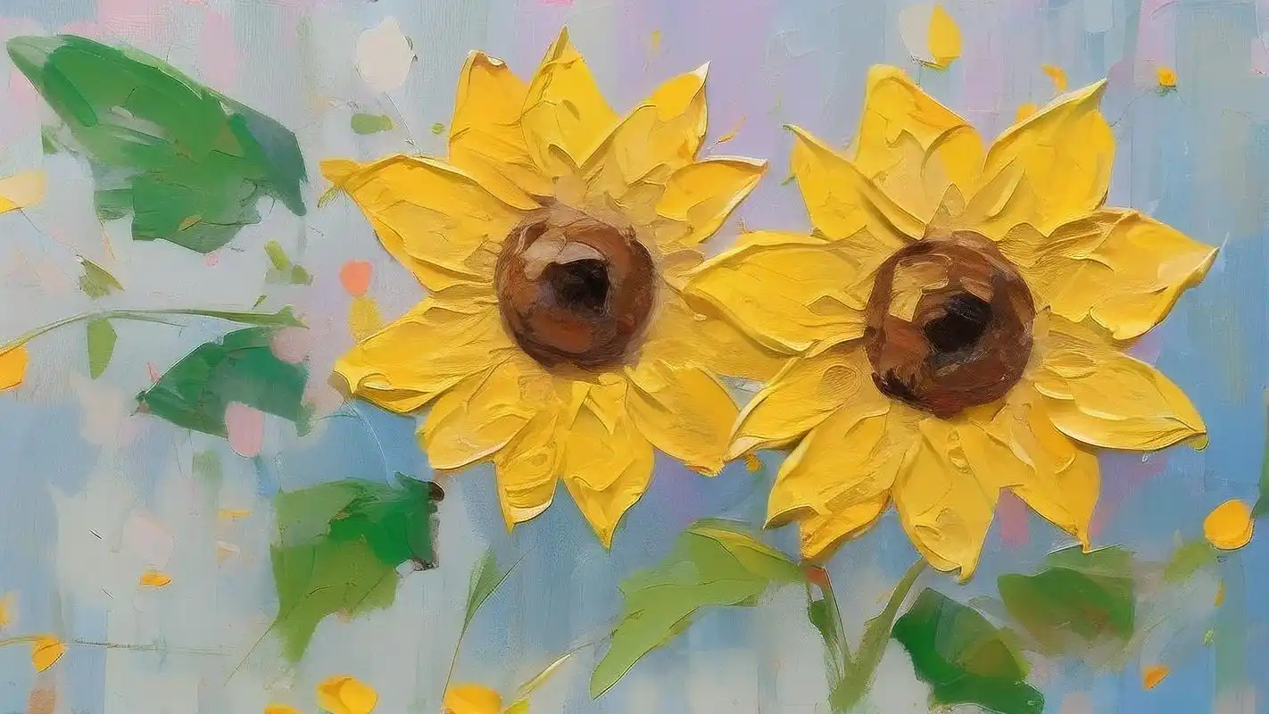 来看看这些绝美黄色系向日葵背景图吧!