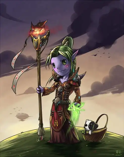 魔兽绘画:来一张q版的巨魔小德