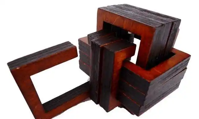 木制益智高难度玩具 孔明锁鲁班锁 久久相