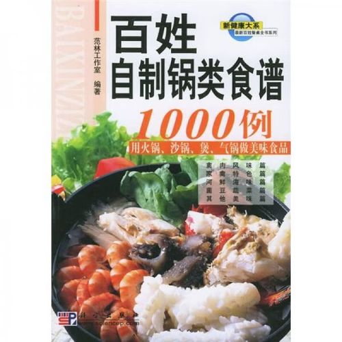 百姓自制锅类食谱1000例用火锅,沙锅,煲,气锅做美味食品【上新】
