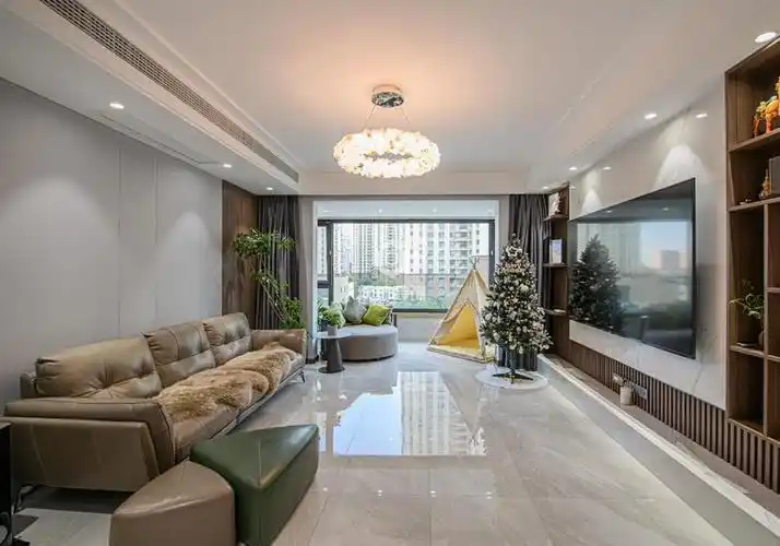 宝山区泰禾红御128平现代简约三房两厅两卫装修效果图 - 统帅装饰