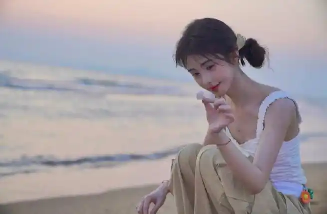 鞠婧祎薄荷曼波妆#鞠婧祎薄荷曼波妆好适合海边呀!