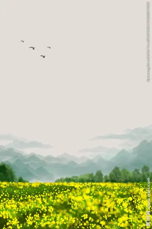 油菜花背景设计图__广告设计_广告设计_设计图库_昵图网nipic.com