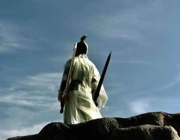 古天乐新片三个背影,刘备手持双股剑太帅了_古力娜扎_一身_真三国无双