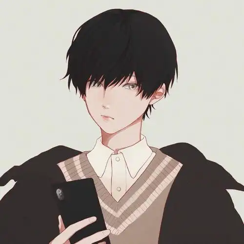 干净帅气手绘风男生头像图片第一辑