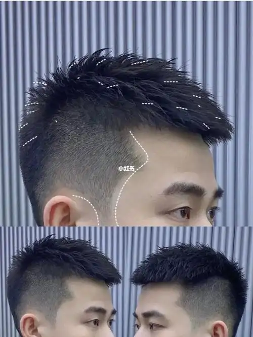 珠海男士发型 向前刺飞机头