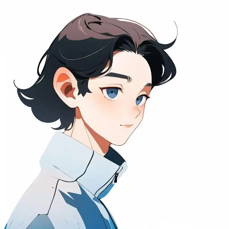 极简扁平插画,男生头像,旺气满满94 简约而不简单的男生头像来啦!