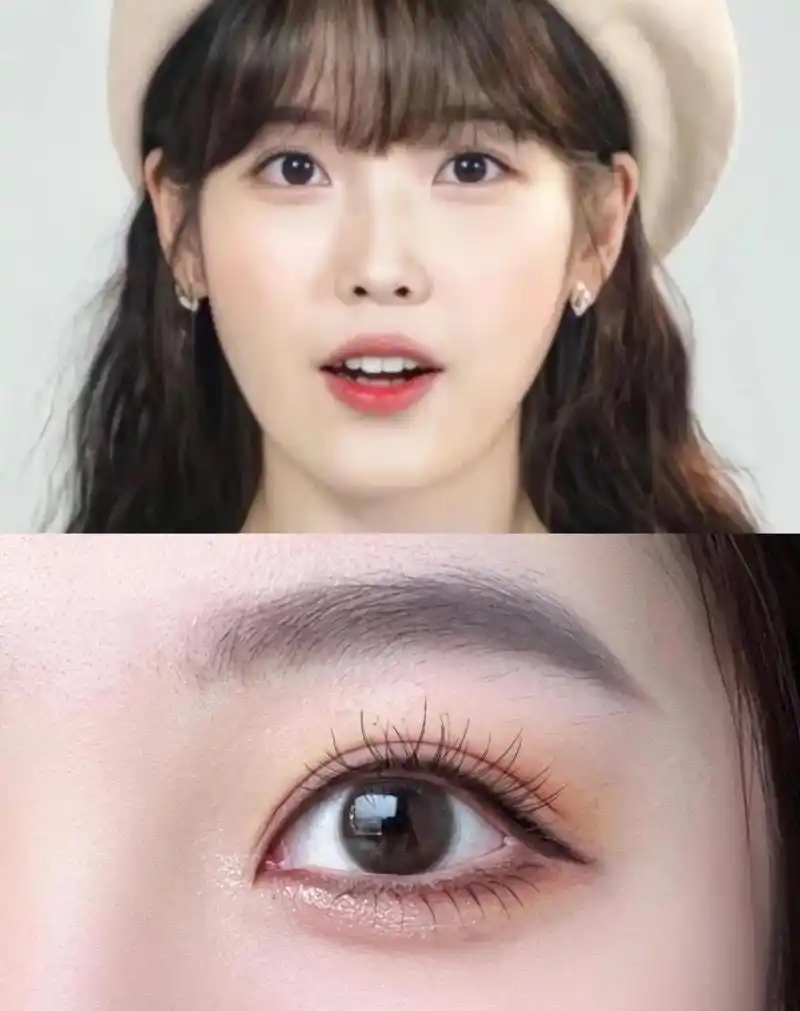 iu伪素颜卧蚕眼妆!无辜下垂狗狗眼太乖啦!